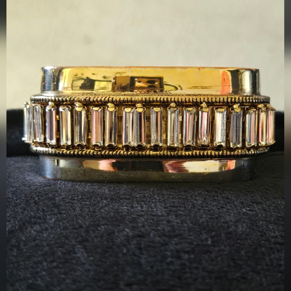 Erickson Beamon Rocks Squared Bangle Bracelet Set - image 1